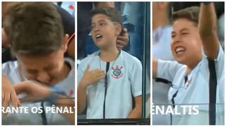 De la angustia al júbilo: las imperdibles reacciones de niño hincha de Corinthians en penales [VIDEO]
