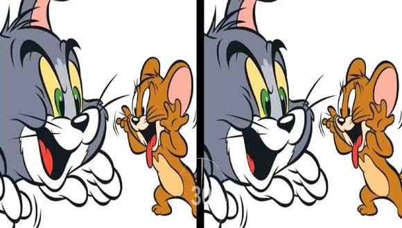 Encuentra la diferencia: hay una diferencia entre las dos imágenes de Tom y Jerry, nuestros personajes animados más queridos. ¿Puedes detectarla en 13 segundos? (Foto: cortesía KIngsaw Riddles)