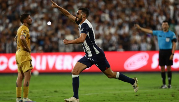 Santiago García marcó su primer gol con Alianza Lima. (Foto: Jesús Saucedo / GEC)