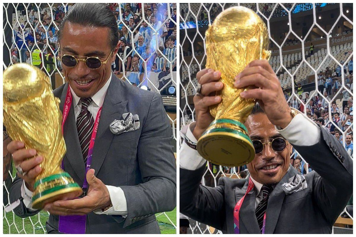 Salt Bae rompió una regla de la FIFA al levantar la Copa del Mundo. (Foto: nusr_et | Instagram)