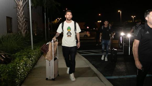 Lionel Messi llegó a Miami y se unió a la selección de Argentina. (Foto: AFA)