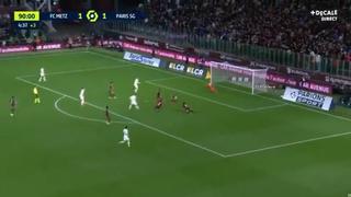 El lateral con alma de ‘9′: Hakimi evita el bochorno y marca el 2-1 del PSG vs Metz [VIDEO]
