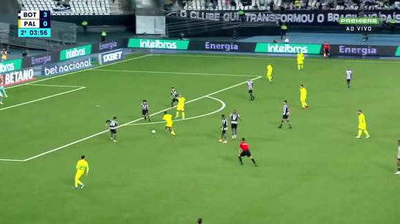 Gol de Endrick para el 1-3 de Palmeiras vs. Botafogo. (Video: Premiere)
