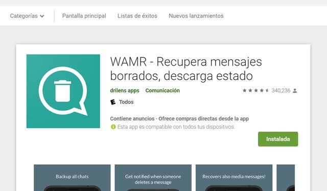 WAMR es una aplicación bastante sencilla que no demorarás mucho en configurarla. (Foto: WhatsApp)