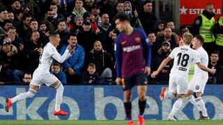 Sorpresa: el gol de Gameiro al Barcelona tras gran contra de Valencia en Camp Nou [VIDEO]