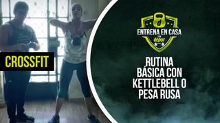 Ejercicios de CrossFit en casa: rutina básica con kettlebell o pesa rusa