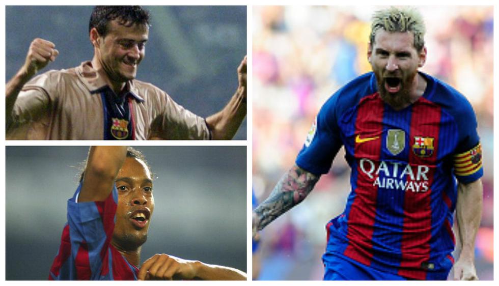Lionel Messi y los goleadores de Barcelona en la historia de Champions League. (AFP / Reuters / Getty Images)