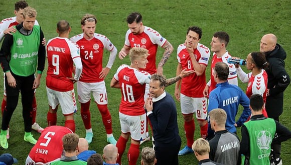 Dinamarca perdió 1-0 ante Finlandia en su debut en la Eurocopa 2021. (Getty)