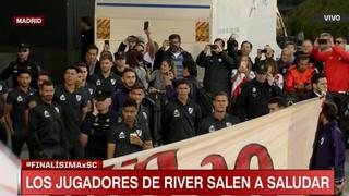 No se lo esperaban: hinchas de River recibieron el saludo de los jugadores en la previa de la final