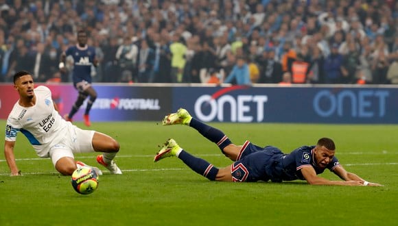 William Saliba se lució en el último duelo del Marsella ante PSG. (Foto: AFP)