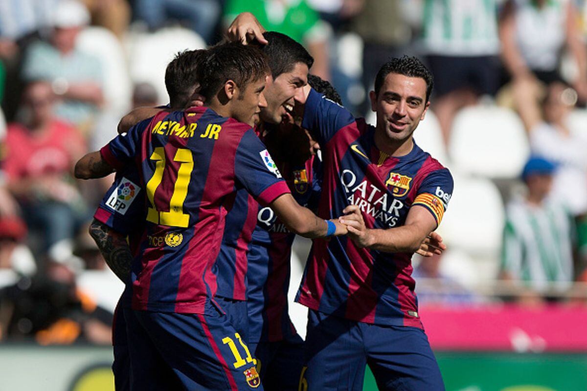 Neymar y Xavi Hernández jugaron juntos en el Barcelona hasta 2015. (Getty)