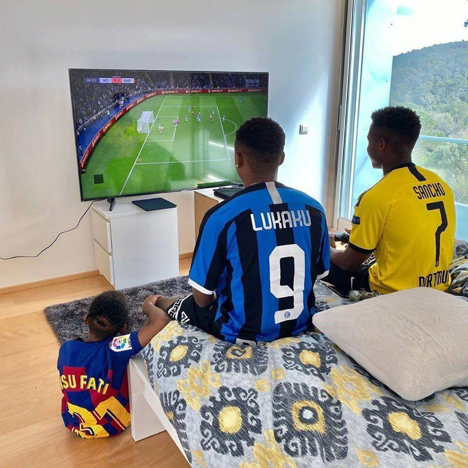 La foto viral de Ansu Fati.