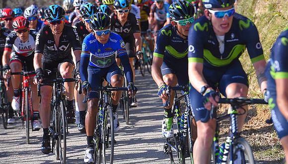 Nairo Quintana finalizó la primera etapa en el puesto 25. (Getty Images)