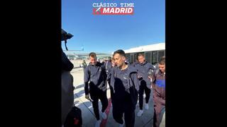 Con Messi a la cabeza: así ha sido el viaje del FC Barcelona a Madrid para afrontar el Clásico de España [VIDEO]