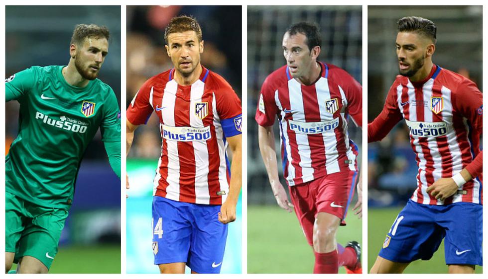 Así sería la alineación de Atlético de Madrid de Simeone en el debut de La Liga. (Getty Images)