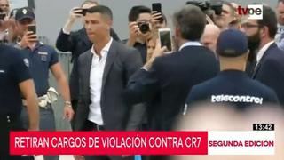 Retiran cargos de violación en contra de Cristiano Ronaldo