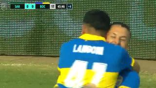 Tras pase de Benedetto: Langoni anotó el 1-0 de Boca Juniors sobre Sarmiento