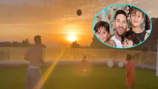 Video viral: Lionel Messi y sus hijos muestran su talento con el balón en Ibiza