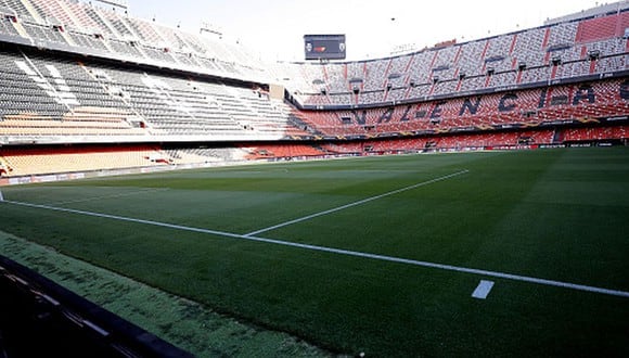 El estadio de Mestalla recibirá hinchas por primera vez desde que estalló la pandemia. (Foto: Getty)