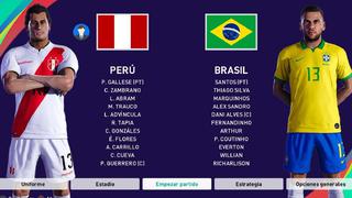 ¡Perú - Brasil en PES 2021! Mira la simulación del partido en el juego de Konami