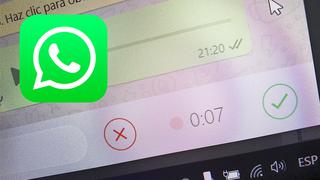 WhatsApp Web: cómo enviar un mensaje de voz desde la PC