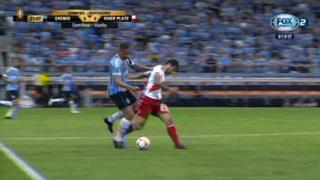 ¡No pudo más! Así se fue lesionado Ponzio en el Gremio vs. River Plate [VIDEO]