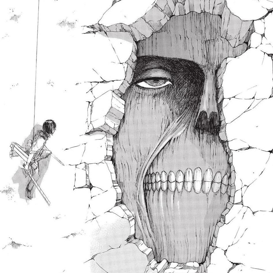 Titanes Colosales dentro de las murallas (Foto: Kōdansha)