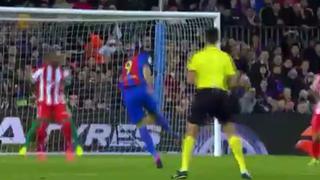 Fue un balazo: Suárez se llevó las palmas del Camp Nou por golazo de volea al Sporting Gijón [VIDEO]