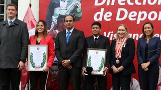 ¡Orgullo nacional! Alexandra Grande y Jesús Altamirano recibieron los Laureles Deportivos