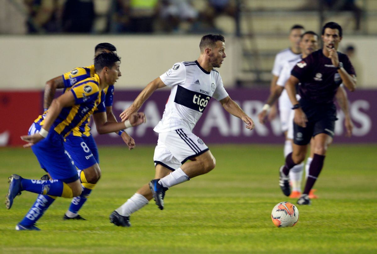 Delfín empató 1-1 con Olímpia por jornada 1 Grupo G de Copa Libertadores 2020 en Manta. (AFP)