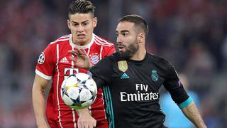 Sufrió ante su ex: James Rodríguez no pudo evitar derrota de Bayern ante Real Madrid