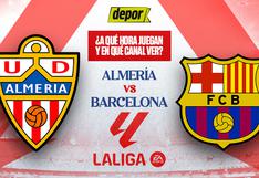 Canales de transmisión del Almería vs Barcelona y a qué hora inicia