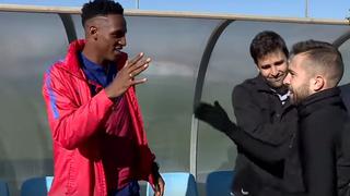 Quedó 'flipado' y se "burló" de Dembélé: la indescriptible emoción de Yerry Mina ante los cracks del Barça