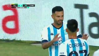 Estreno goleador: Edwin Cardona anotó el 1-0 del Racing vs. Defensa y Justicia [VIDEO]