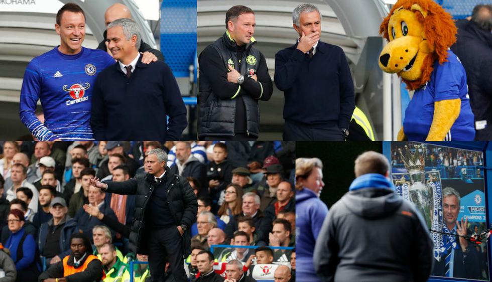 Las imágenes del regreso de Mourinho de Stamford Bridge.