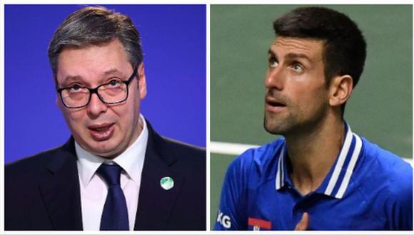El presidente de Serbia salió en defensa de Novak Djokovic. (Foto: AFP)