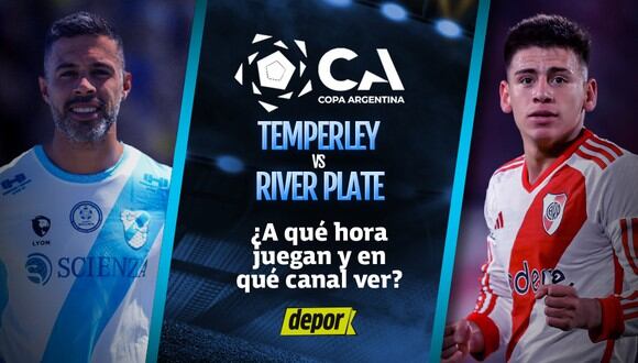 ¿En qué canal ver Temperley vs River y a qué hora juegan por la Copa Argentina? (Diseño: Depor)