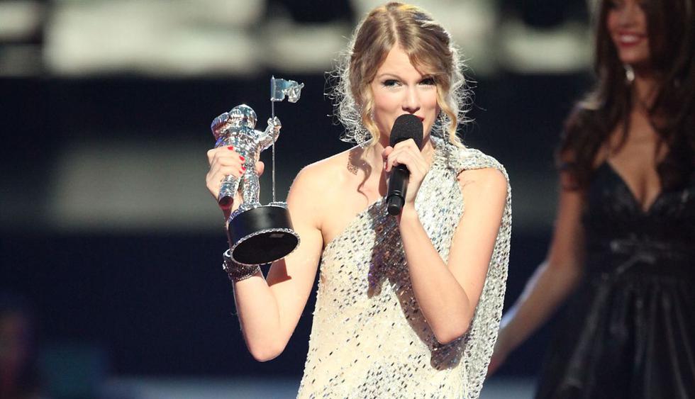 Taylor Swift y lo que escribió en su diario tras incidente con Kanye West en los MTV Video Music Award 2009. (Foto: AFP)