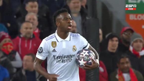El gol de Vinicius Jr.: así fue el descuento 1-2 del Liverpool vs. Real Madrid (VIDEO: ESPN).
