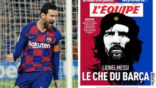 Leo, el guerrillero: la increíble portada del ‘L’Equipe’ con Messi convertido en el ‘Che’ Guevara