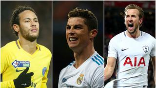 Sin Messi: Cristiano Ronaldo y los máximos goleadores de la Champions League 2017/18