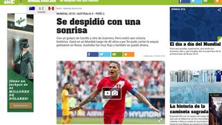 "Perú se despidió con una sonrisa", así informó la prensa internacional sobre la victoria de la bicolor