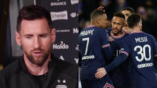 ¿Peleas en la interna del PSG? Messi se sincera y habla de sus relaciones con Neymar y Mbappé