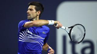 ¡Buen estreno! Novak Djokovic venció a Bernard Tomic en su debut en el Masters 1000 de Miami