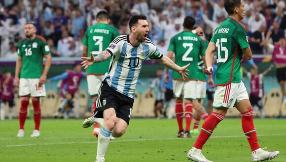 Messi marcó un gol en la victoria ante México en el Mundial Qatar 2022 (Foto: Agencias)