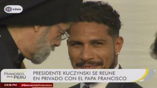 Paolo Guerrero recibió la bendición del Papa en Palacio de Gobierno