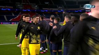 Algunos lo evitaron: así fue el curioso ‘saludo’ entre los jugadores del PSG y Dortmund por el Coronavirus [VIDEO]