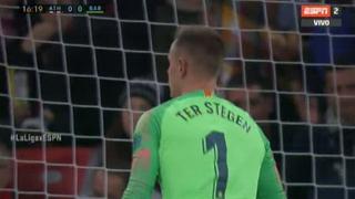 ¡Paradón a mano cambiada! Ter Stegen se lució así en el Barcelona vs. Athletic Bilbao [VIDEO]