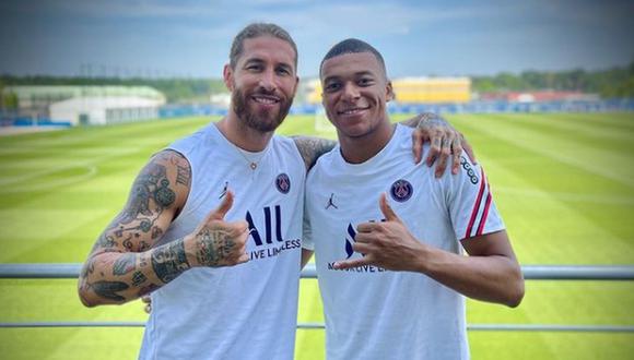 Mbappé llegó al PSG en 2017 desde el AS Mónaco. (Instagram Sergio Ramos)