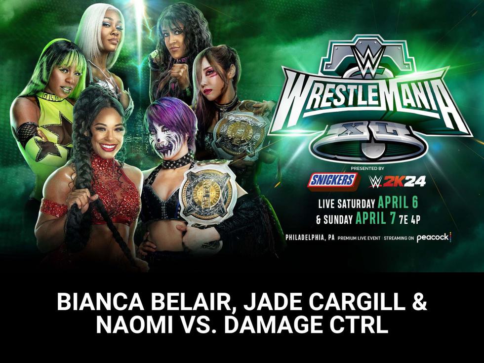 Bianca Belair, Jade Cargill y Naomi vs. Damage CTRL (Dakota Kai, Asuka y Kairi Sane)